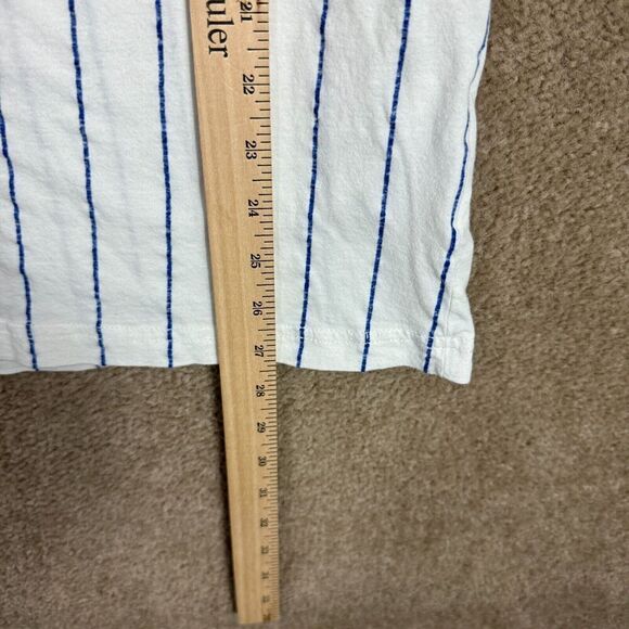 Red Jacket Chicago Cubs T-Shirt Mens XL White Brass Tacks Pinstripe Licensed NEW - Picture 5 of 10